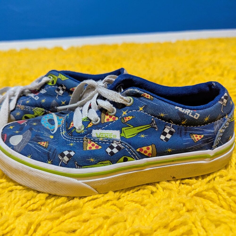 Kids Alien Vans size 13. Some wear, as pictured.